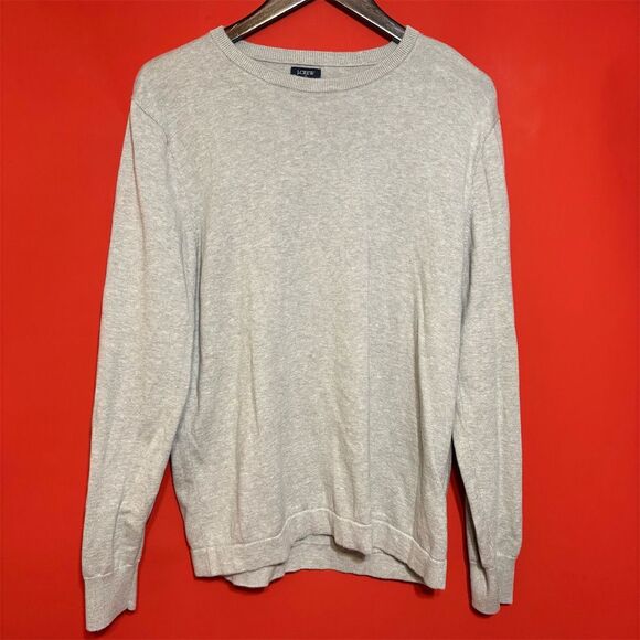J.Crew Other - J.Crew Men's Gray Crewneck Pullover Sweater Size L Long Sleeve